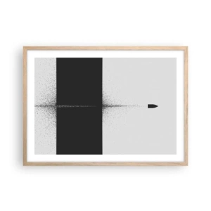 Poster in cornice rovere chiaro - Dritto allo scopo - 70x50 cm