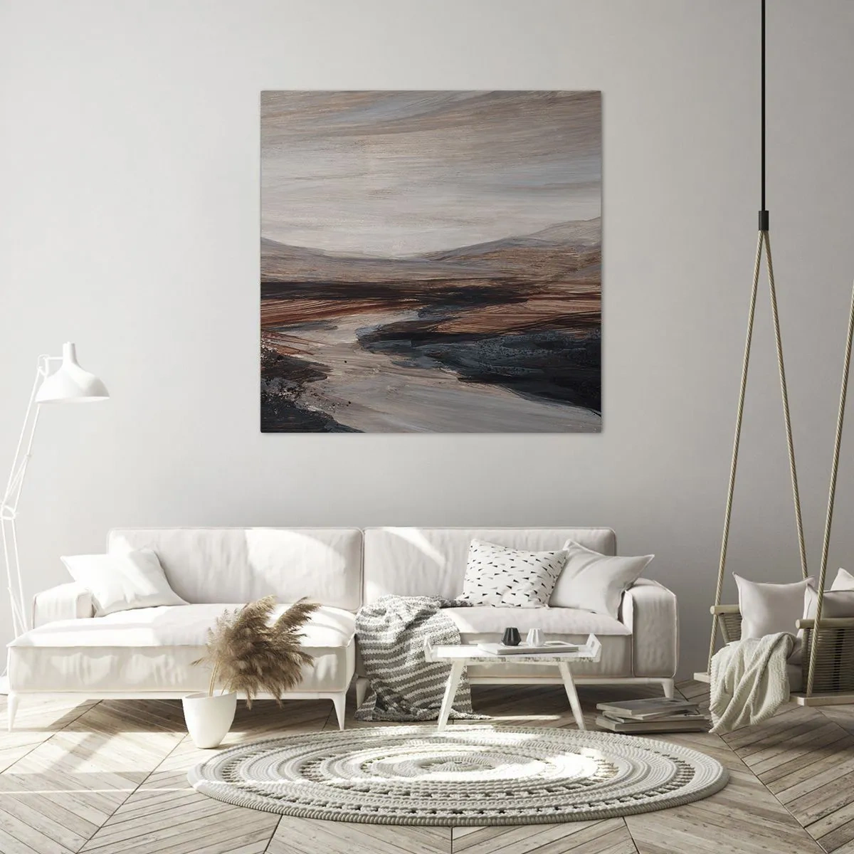 Quadro su tela - Stampe su Tela - Valle tranquilla - 50x50 cm