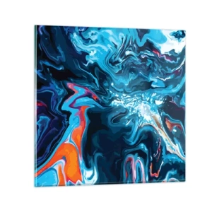 Quadro su vetro - Viaggio al centro del cielo - 70x70 cm