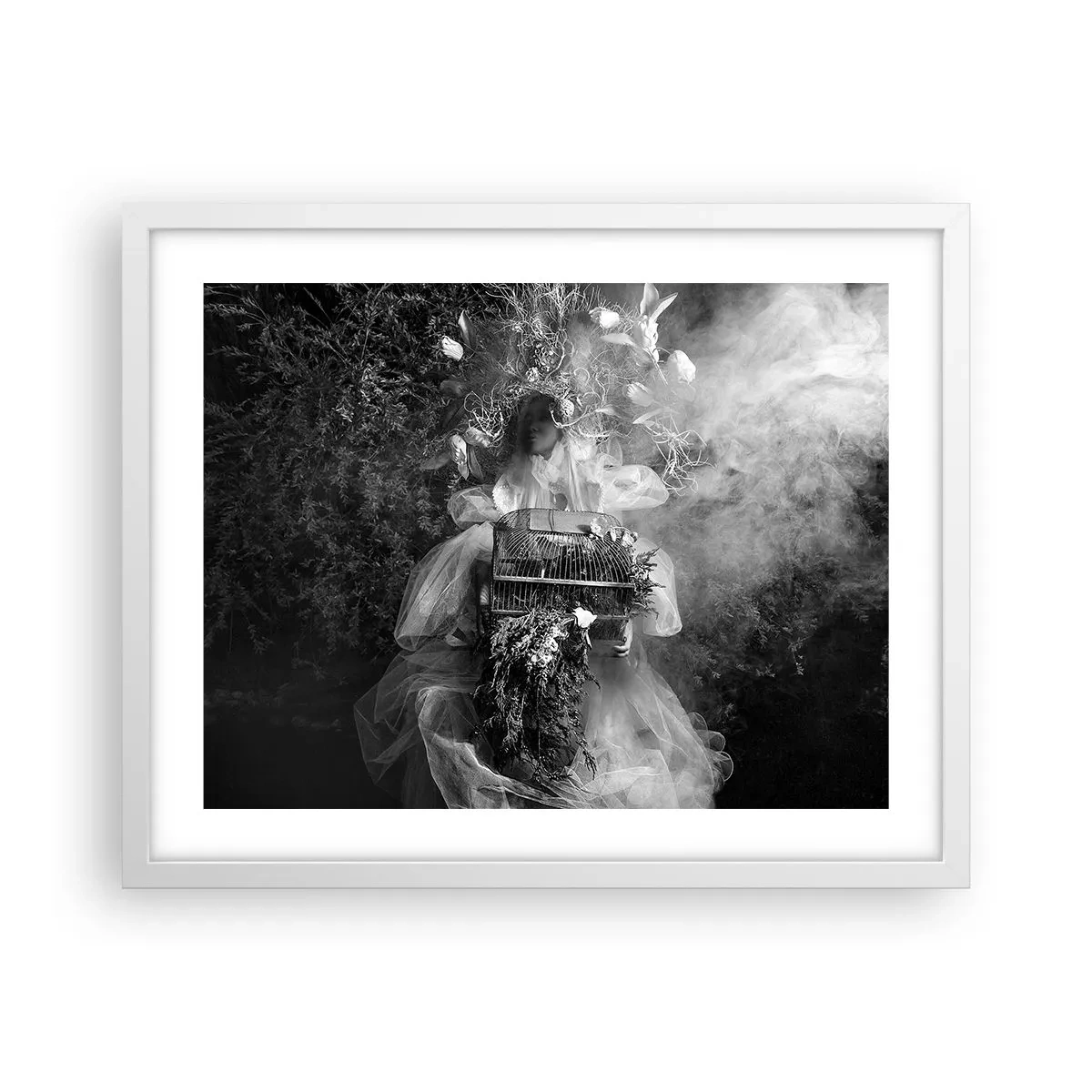 Poster in cornice bianca - Madre natura stessa - 50x40 cm