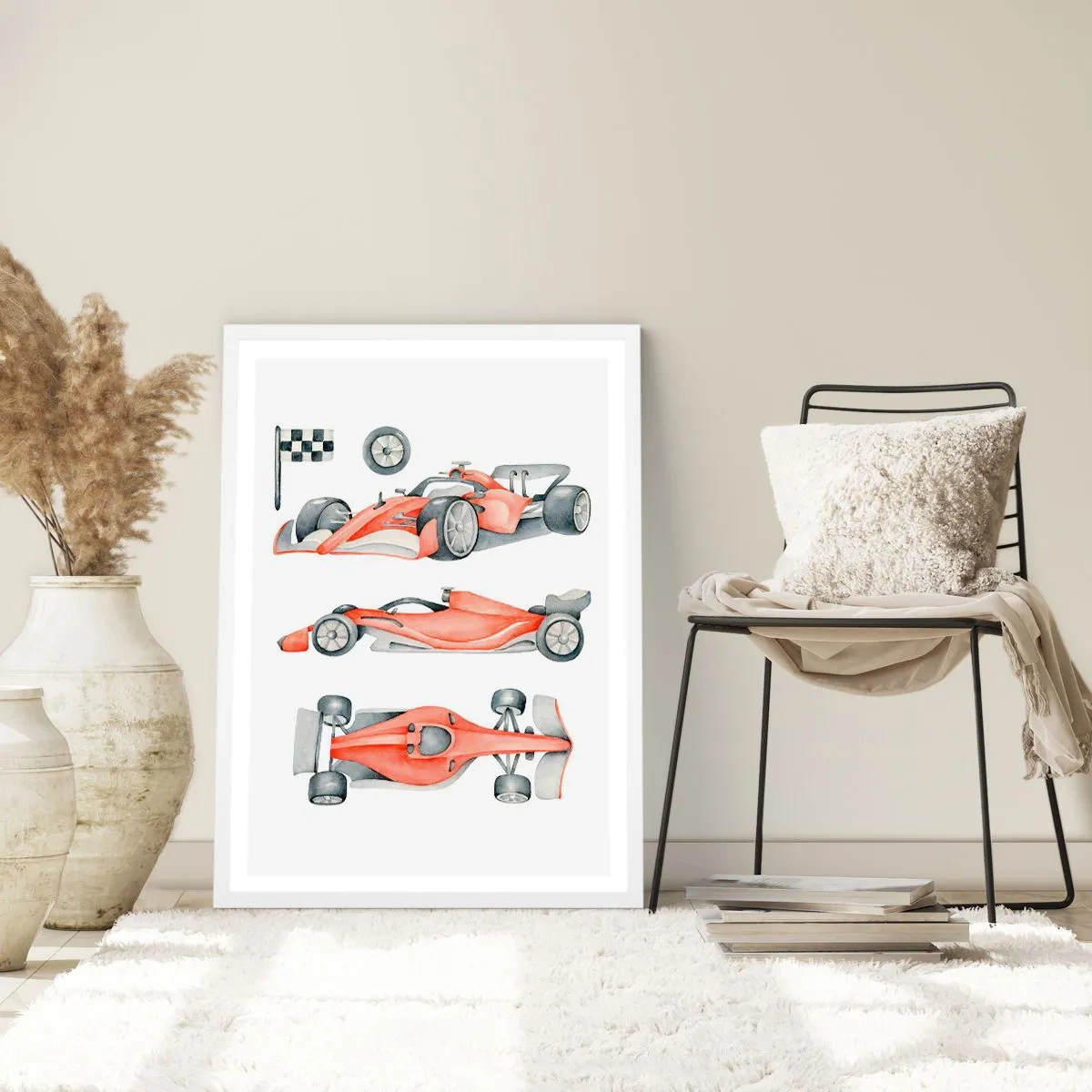 Poster in cornice bianca - Inseguendo i sogni - 50x70 cm