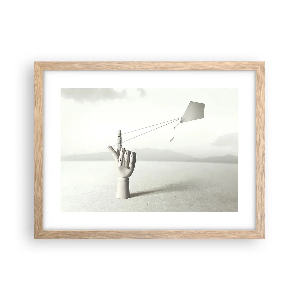 Poster in cornice rovere chiaro - Prova di forza - 40x30 cm