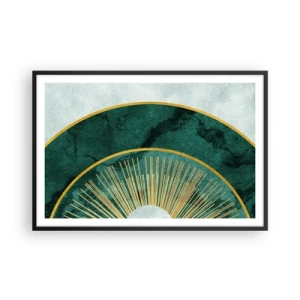 Poster in cornice nera - Un altro sistema solare - 91x61 cm