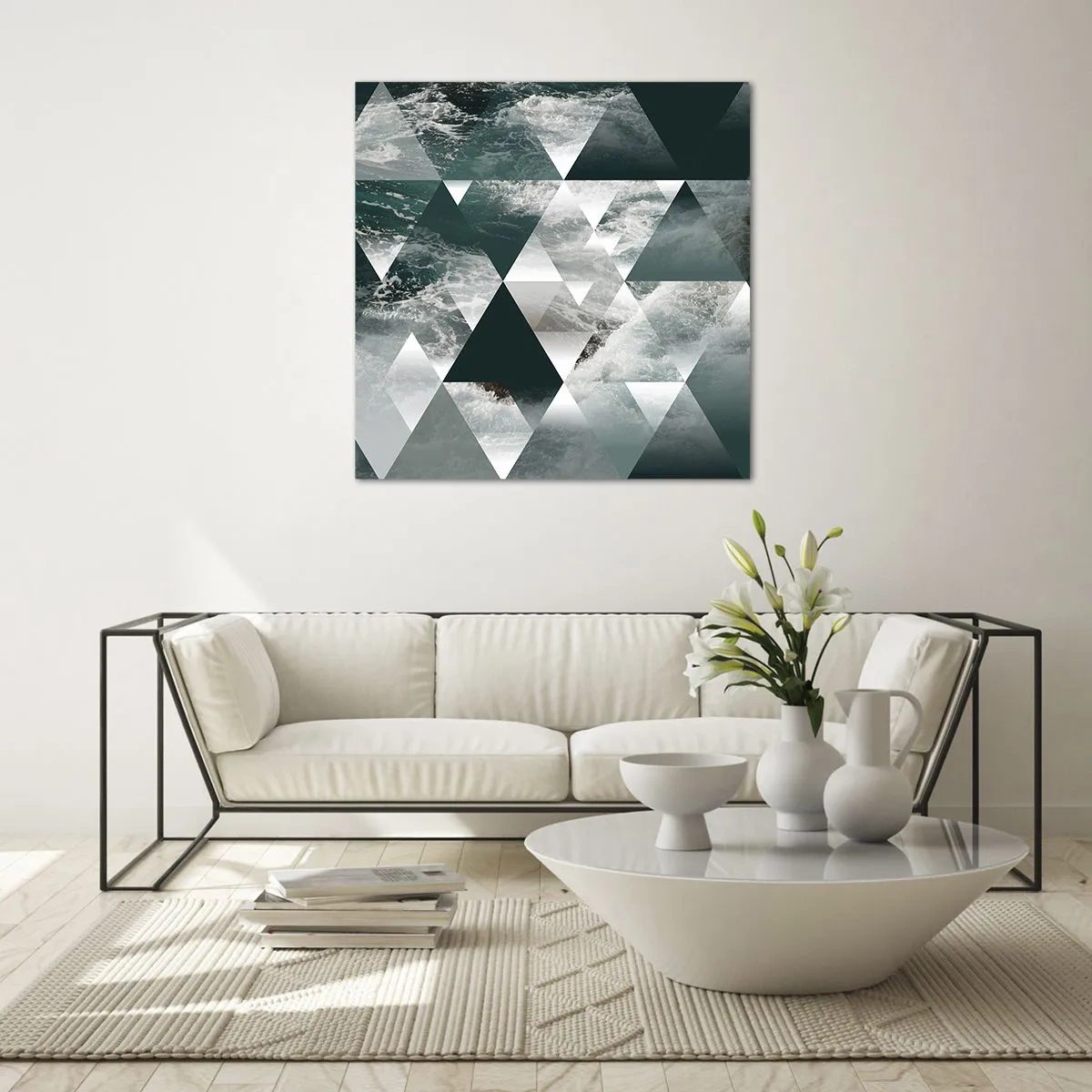 Quadro su vetro - Prospettiva di cristallo - 70x70 cm