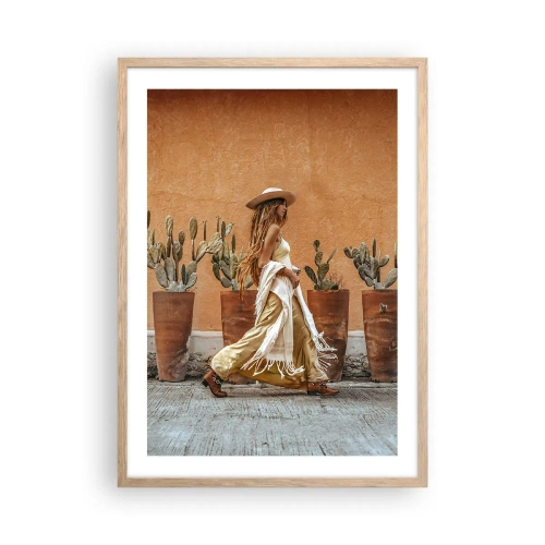 Poster in cornice rovere chiaro - In stile hippy - 50x70 cm