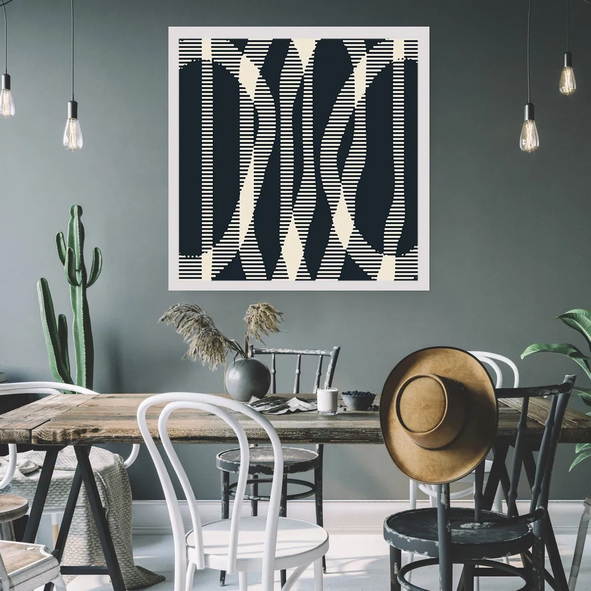 Poster - Tentativo di rompere l'oscurità - 40x40 cm