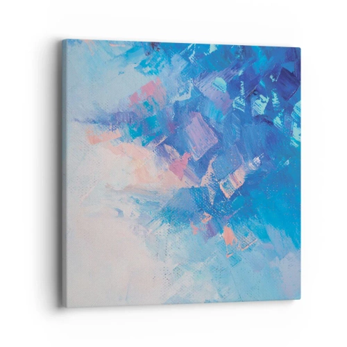 Quadro su tela - Stampe su Tela - Astrazione invernale - 40x40 cm