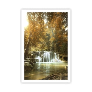 Poster - Cascata nel parco - 61x91 cm