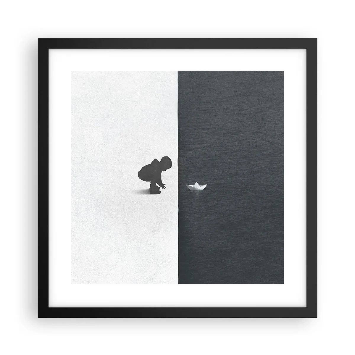 Poster in cornice nera - La grande spedizione - 40x40 cm