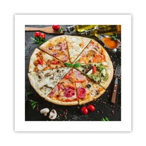 Poster - Ventaglio di gusti - 40x40 cm