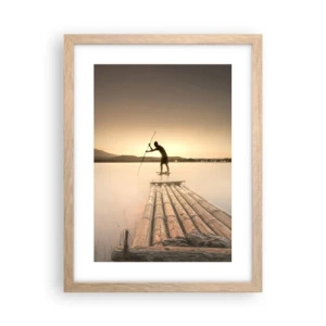 Poster in cornice rovere chiaro - Prima del riposo - 30x40 cm