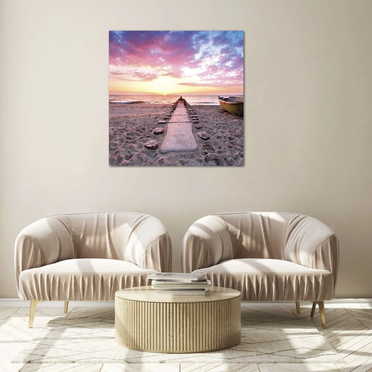 Quadro su vetro - Un momento profondo - 70x70 cm