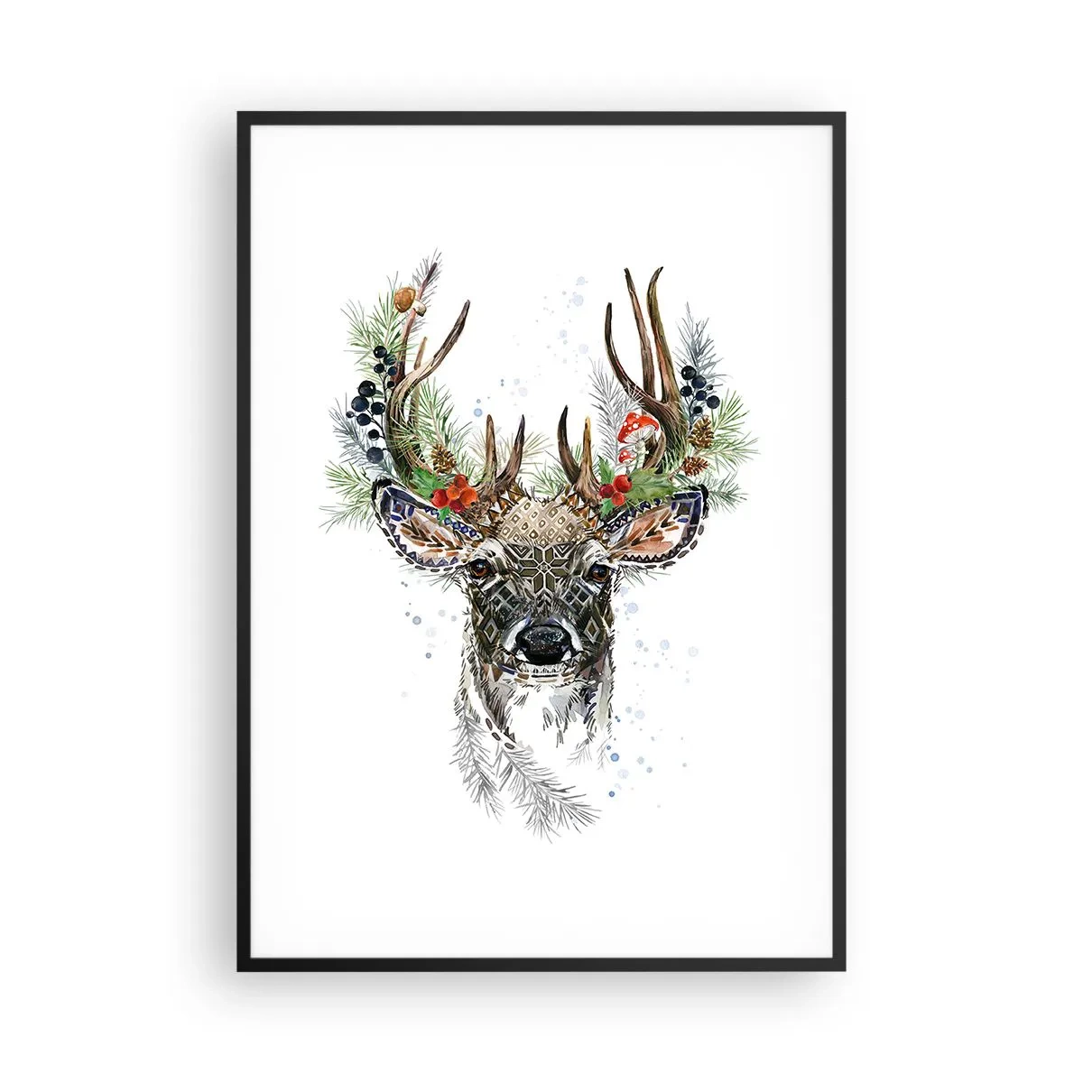 Poster in cornice nera - Nell'abito della festa - 70x100 cm