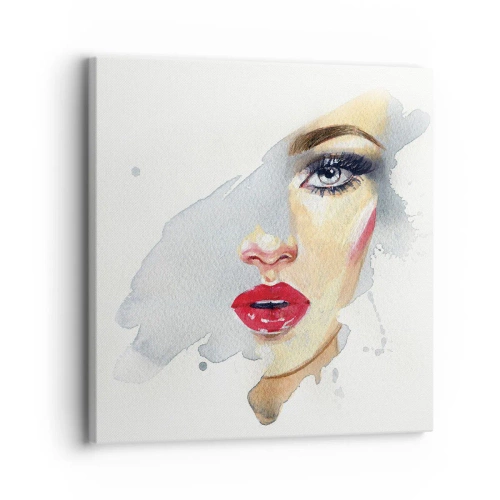 Quadro su tela - Stampe su Tela - Riflesso in una goccia d'acqua - 30x30 cm