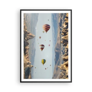 Poster in cornice nera - Qui tutto è possibile - 70x100 cm