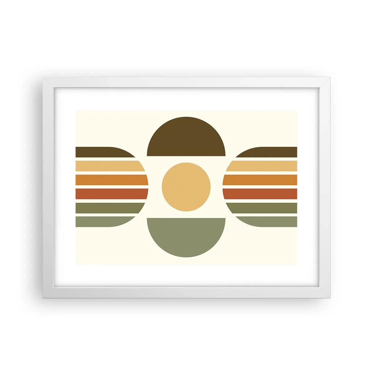 Poster in cornice bianca - Nei colori della terra - 40x30 cm