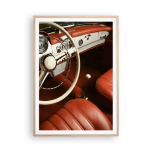 Poster in cornice rovere chiaro - Lusso in stile vintage - 70x100 cm