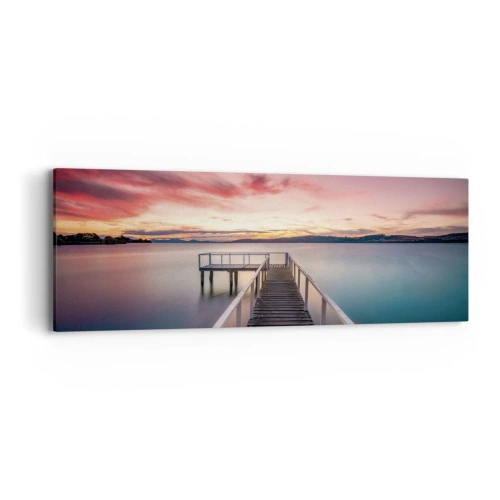 Quadro su tela - Stampe su Tela - La fiamma mite della sera - 90x30 cm