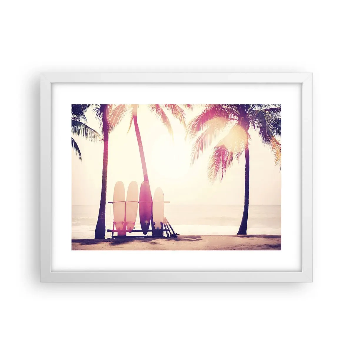 Poster in cornice bianca - Sarà un giorno fantastico - 40x30 cm