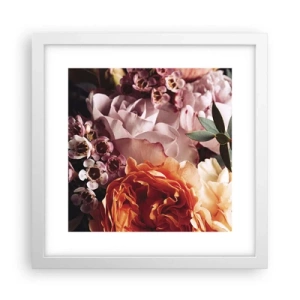 Poster in cornice bianca - Avvolti dalla bellezza - 30x30 cm