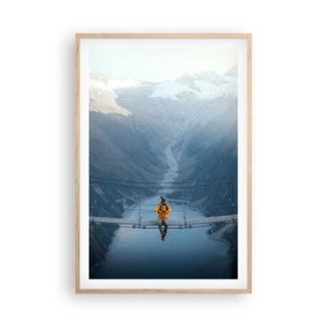 Poster in cornice rovere chiaro - Colto in sospeso - 61x91 cm