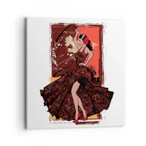 Quadro su tela - Stampe su Tela - Al ritmo del cuore - 70x70 cm