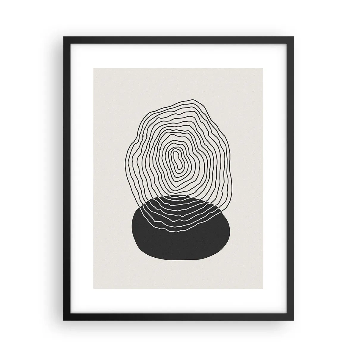 Poster in cornice nera - Durata e vibrazione - 40x50 cm