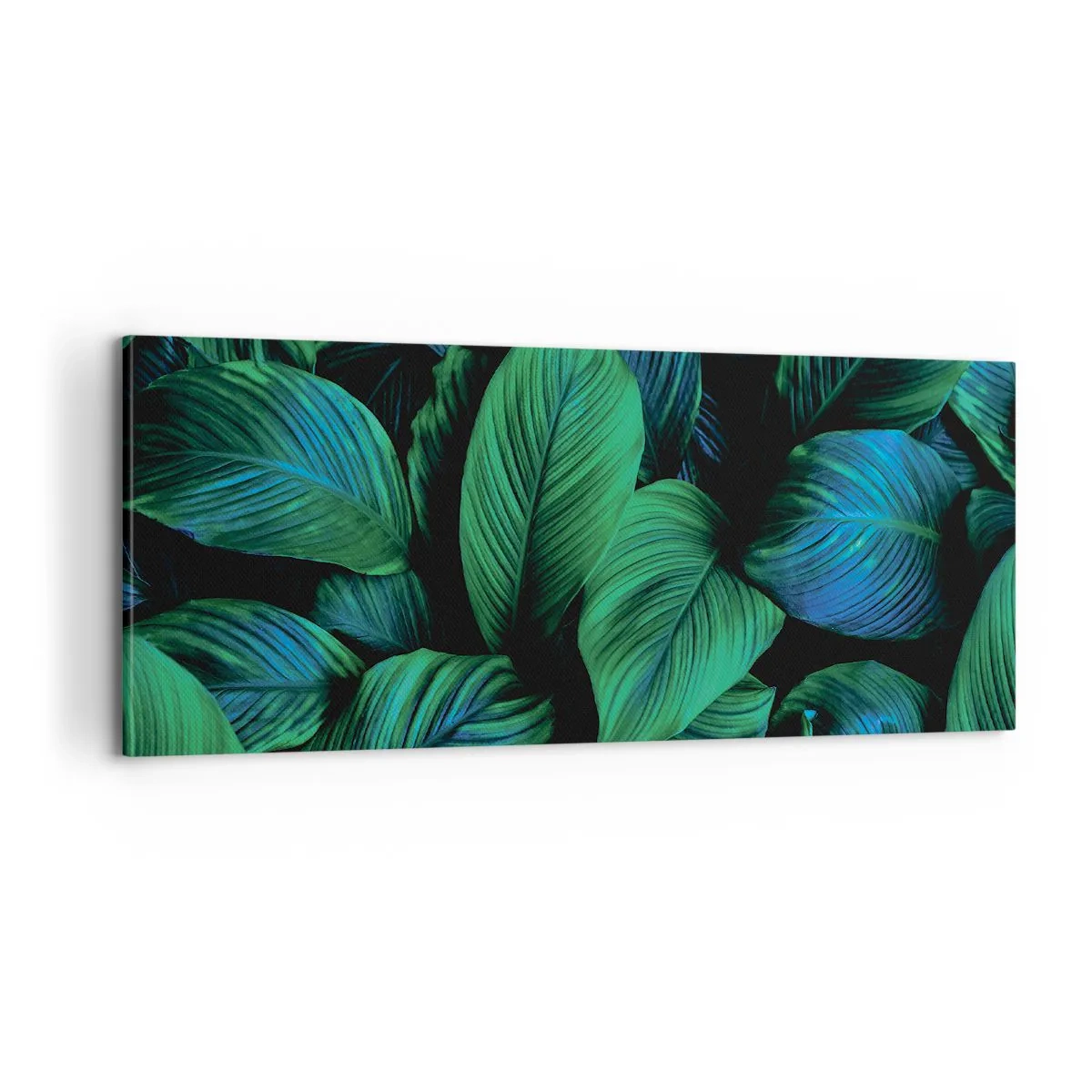 Quadro su tela - Stampe su Tela - Nella folla verde - 100x40 cm