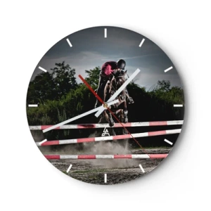 Orologio da parete - Orologio in Vetro - Insieme fino alla vittoria - 40x40 cm