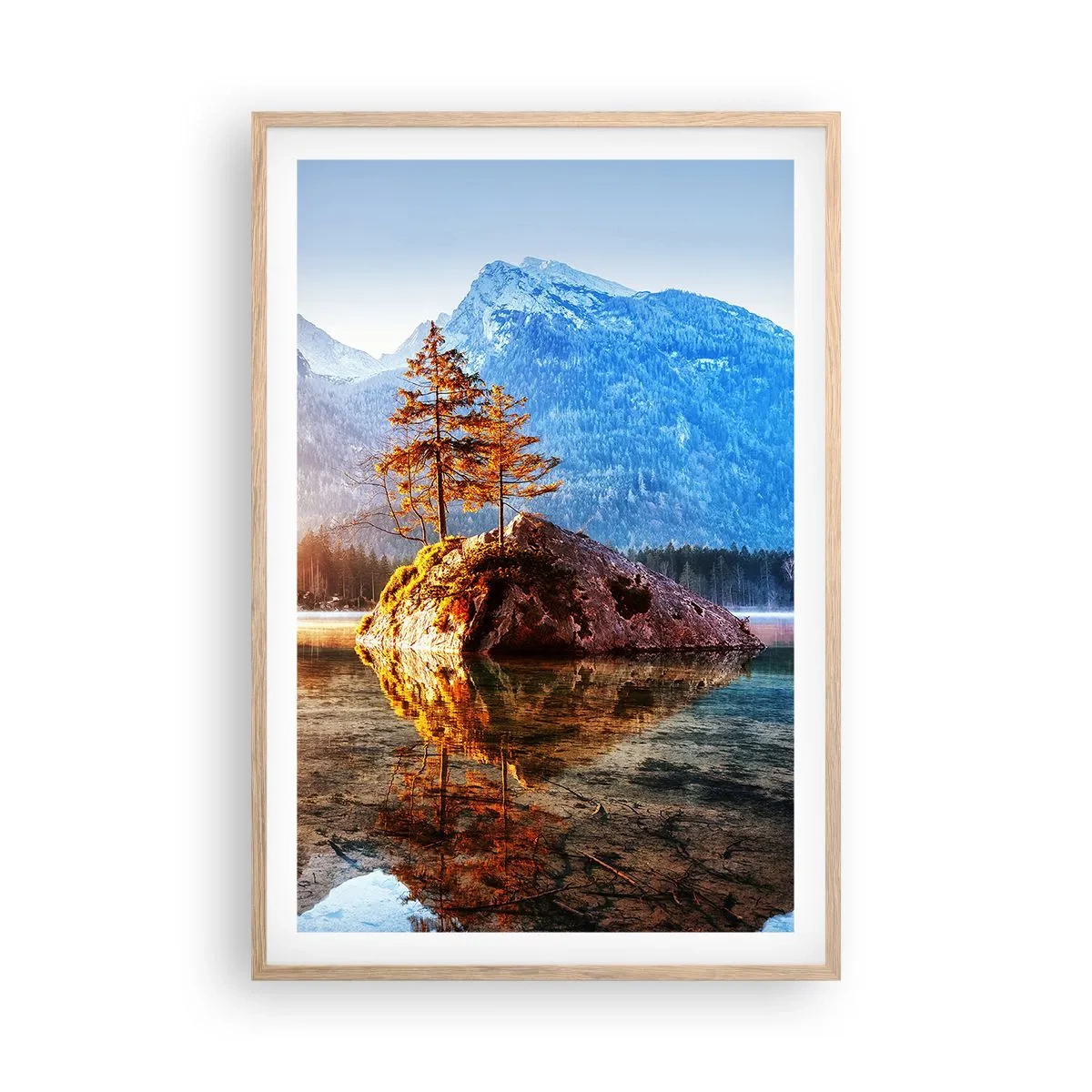 Poster in cornice rovere chiaro - La natura in una nuova luce - 61x91 cm