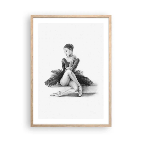 Poster in cornice rovere chiaro - Incantata dalla danza - 50x70 cm