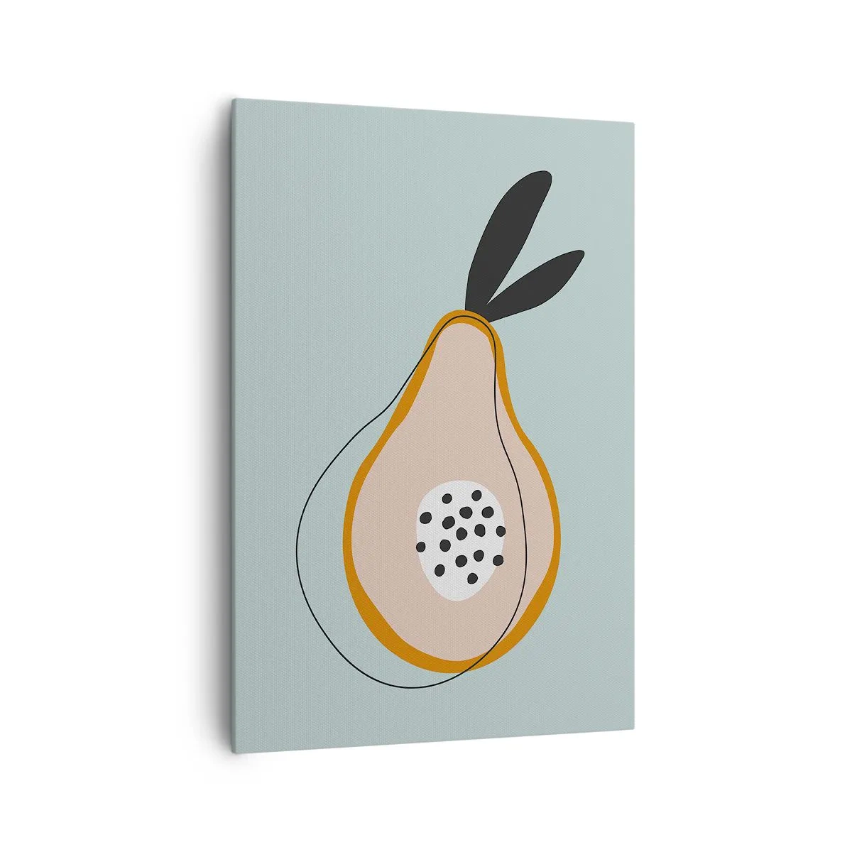 Quadro su tela - Stampe su Tela - Pera astratta su sfondo chiaro - 70x100cm - Penetrare la natura delle cose - Decorazione murale moderna per soggiorno e camera da letto ARTTOR