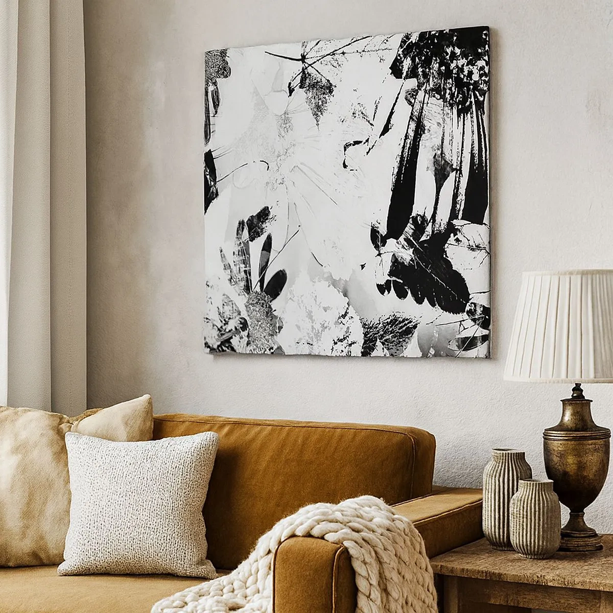 Quadro su tela - Stampe su Tela - Autunno in negativo - 30x30 cm