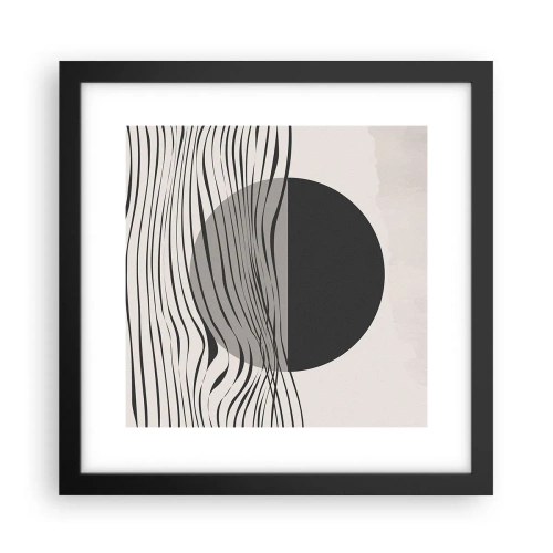 Poster in cornice nera - Composizione a metà - 30x30 cm