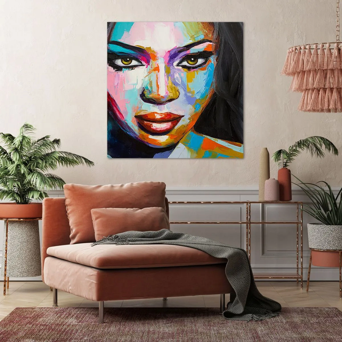 Quadro su tela - Stampe su Tela - Non si può staccare lo sguardo - 70x70 cm