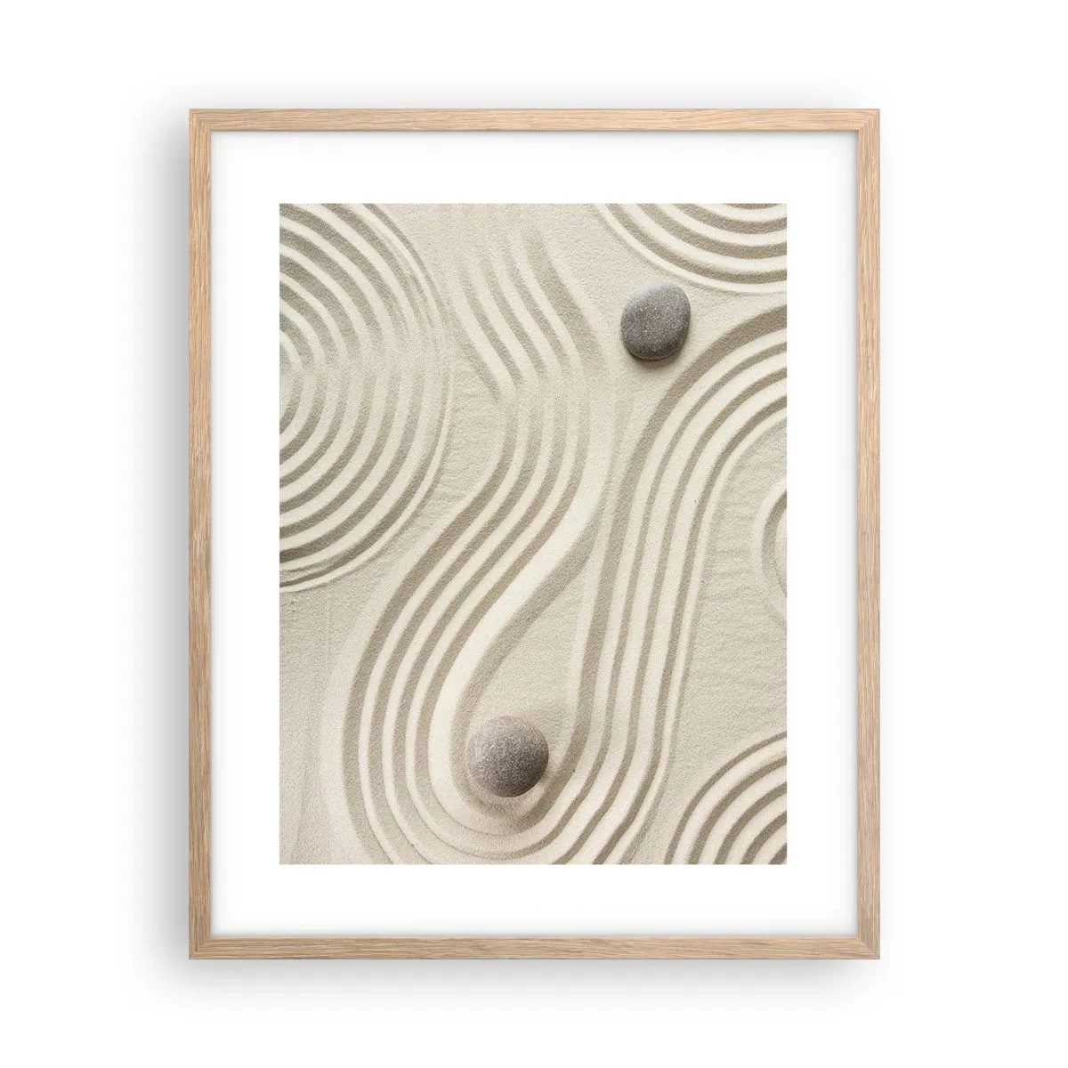 Poster in cornice rovere chiaro - Il tocco del calore - 40x50 cm