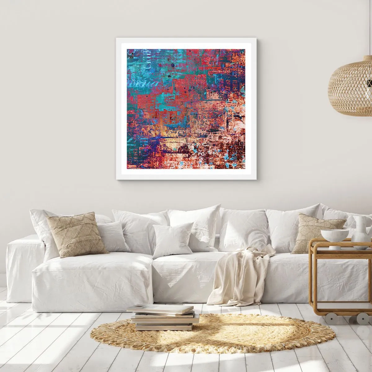 Poster in cornice bianca - Memoria e dimenticanza - 30x30 cm