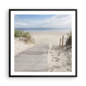 Poster in cornice nera - Fino all'orizzonte - 60x60 cm
