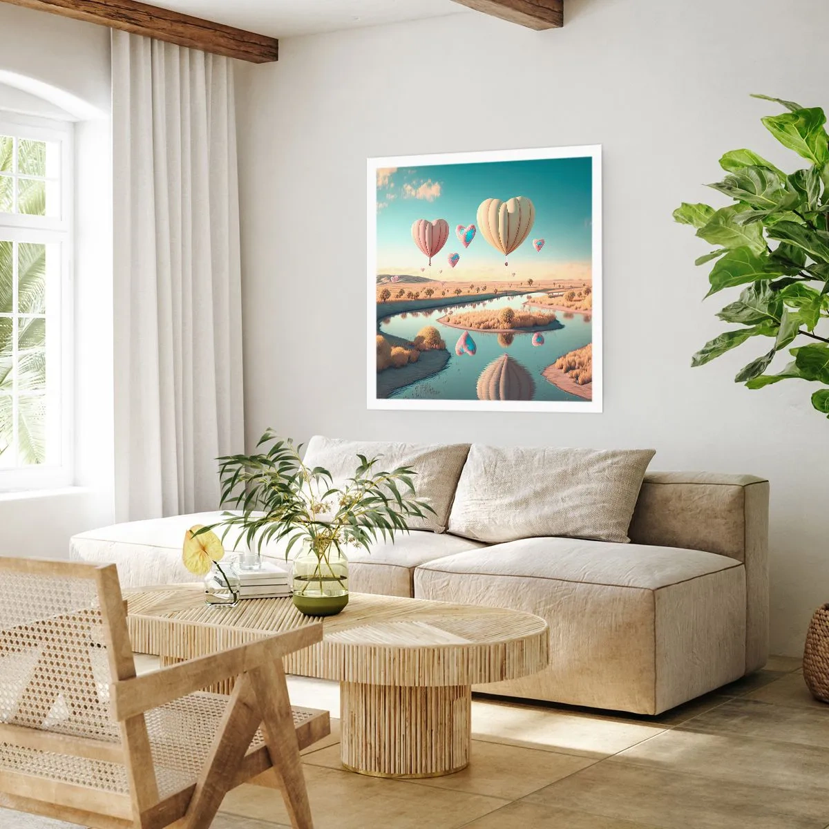 Poster - L'amore permette di volare - 60x60 cm