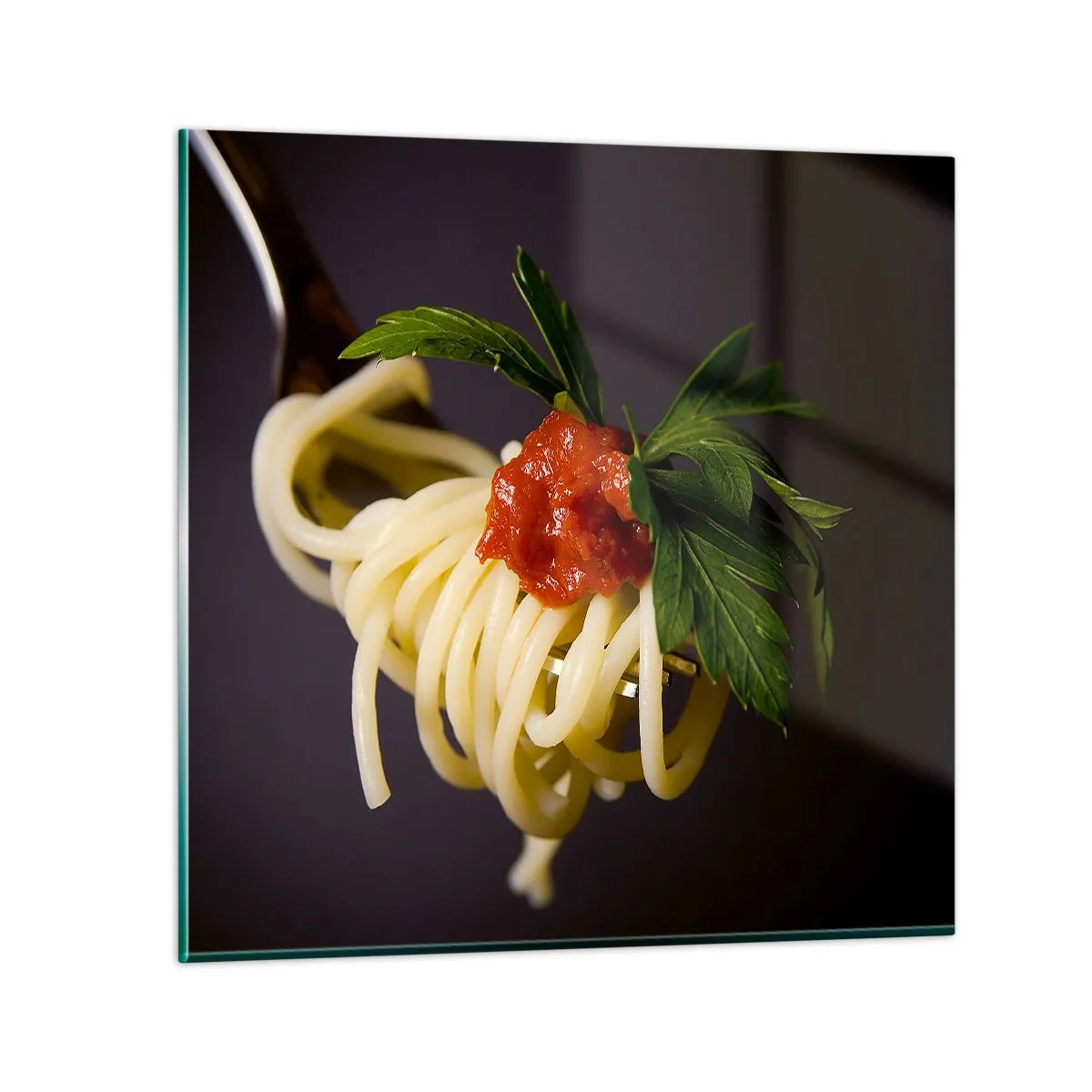 Quadro su vetro - Un boccone delizioso - 30x30 cm