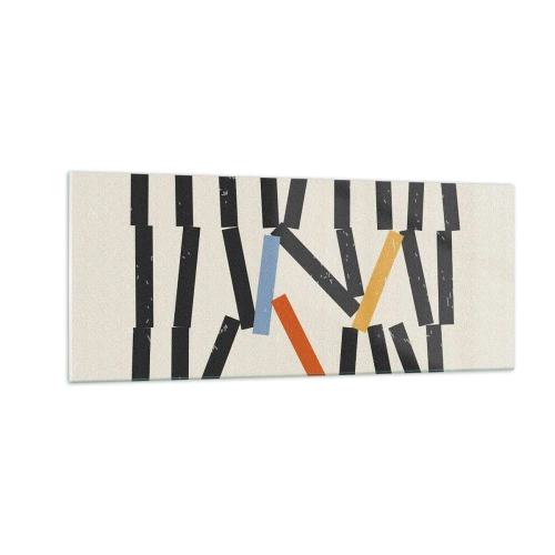 Quadro su vetro - Composizione: domino - 100x40 cm