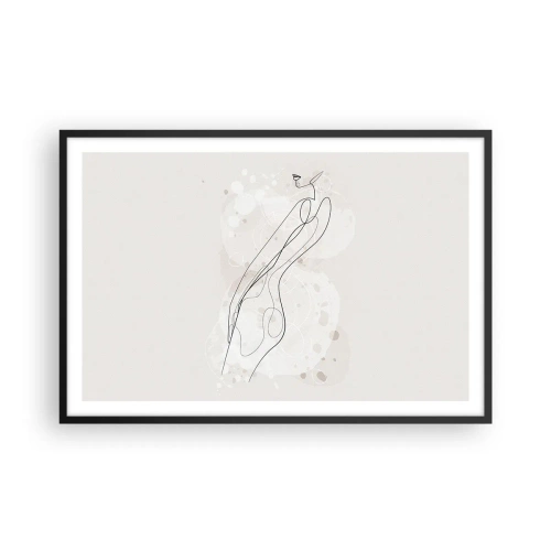 Poster in cornice nera - Errando con lo sguardo - 91x61 cm