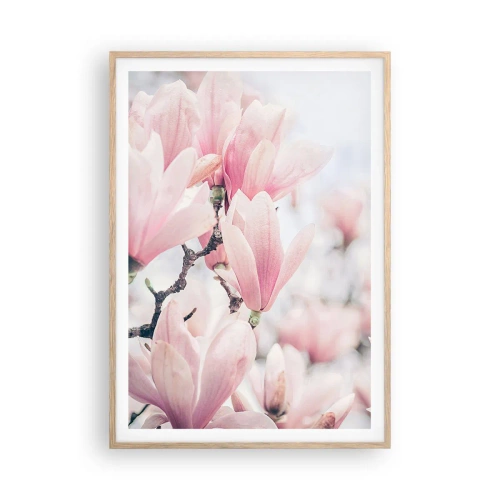 Poster in cornice rovere chiaro - Ideale di delicatezza - 70x100 cm