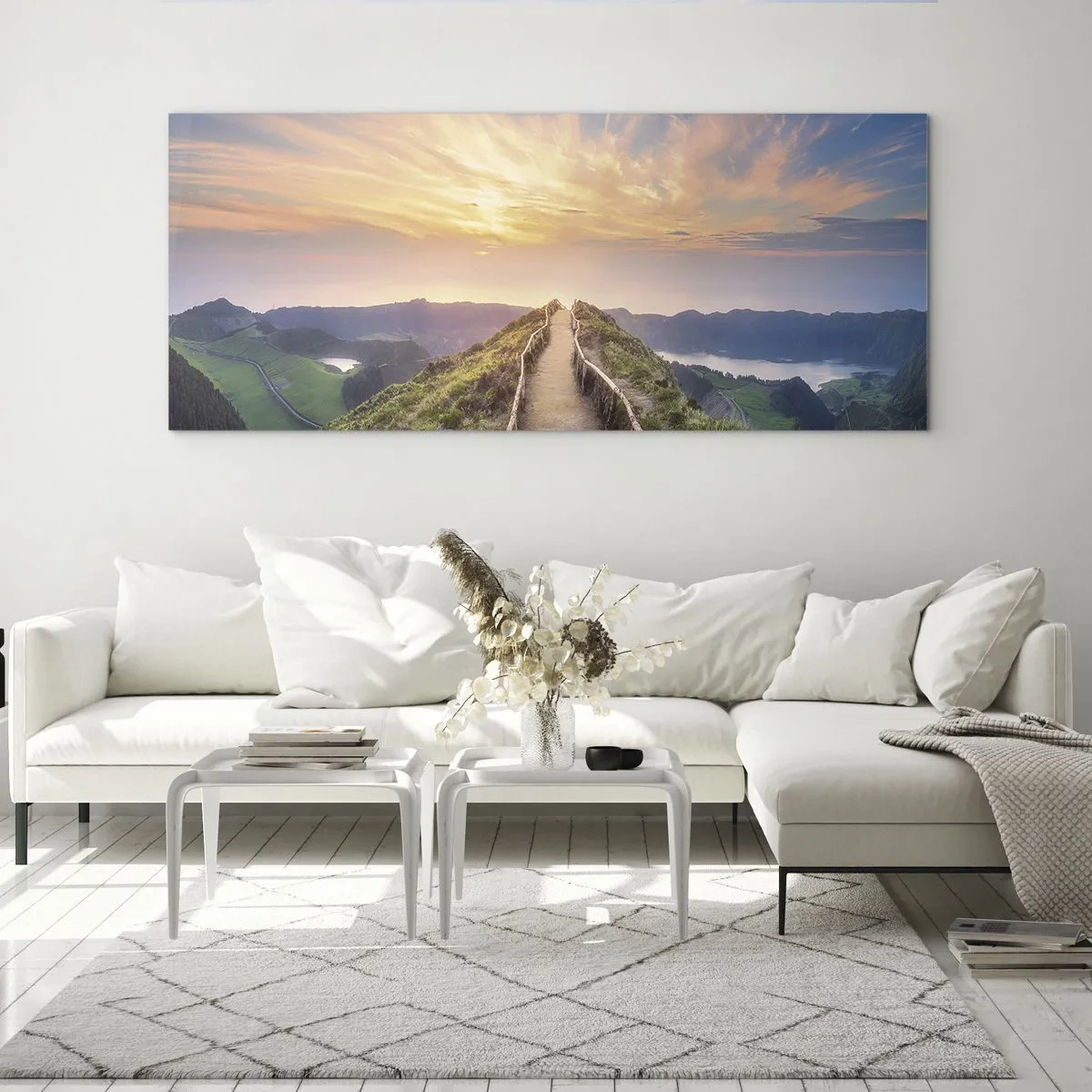 Quadro su vetro - Vicino al cielo - 90x30 cm