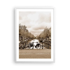 Poster in cornice bianca - Atmosfera olandese - 50x70 cm