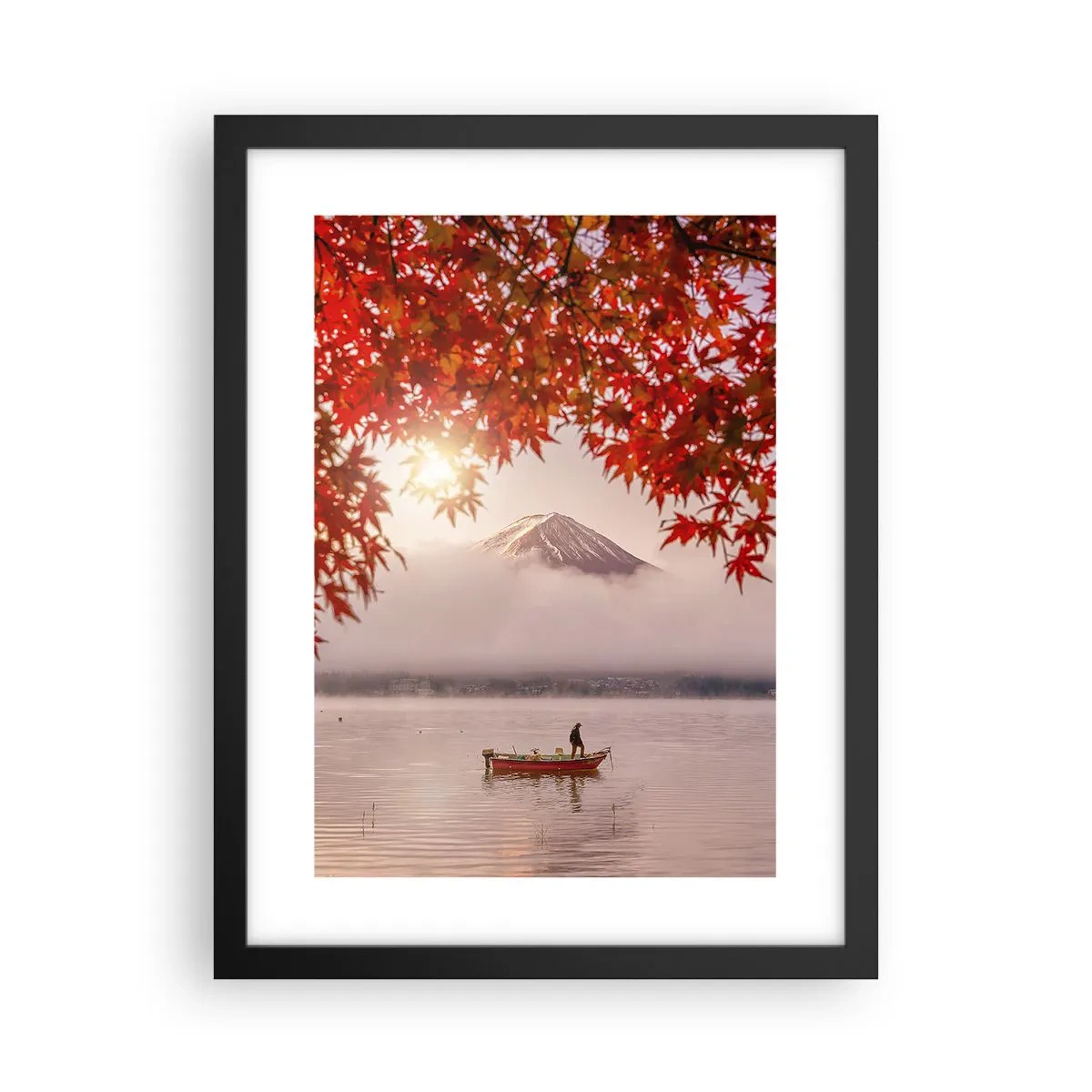 Poster in cornice nera - Nell'atmosfera del Giappone - 30x40 cm