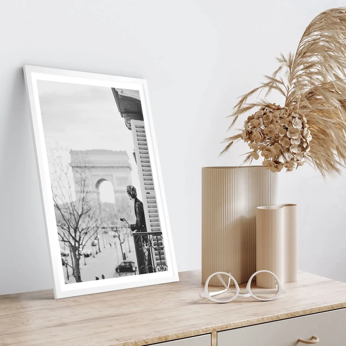 Poster in cornice bianca - Camera con vista - 61x91 cm