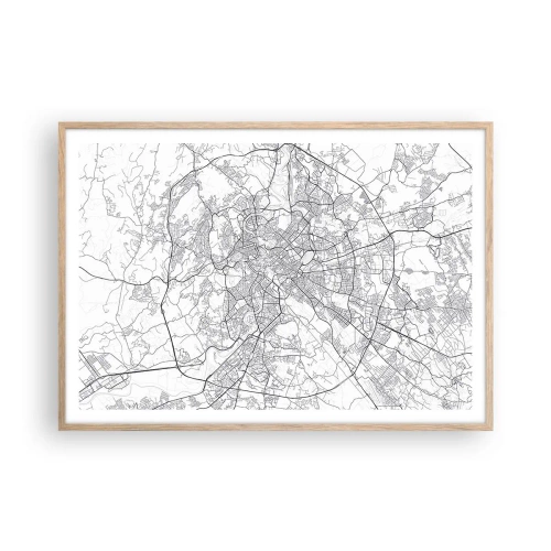 Poster in cornice rovere chiaro - L'anello romano - 100x70 cm