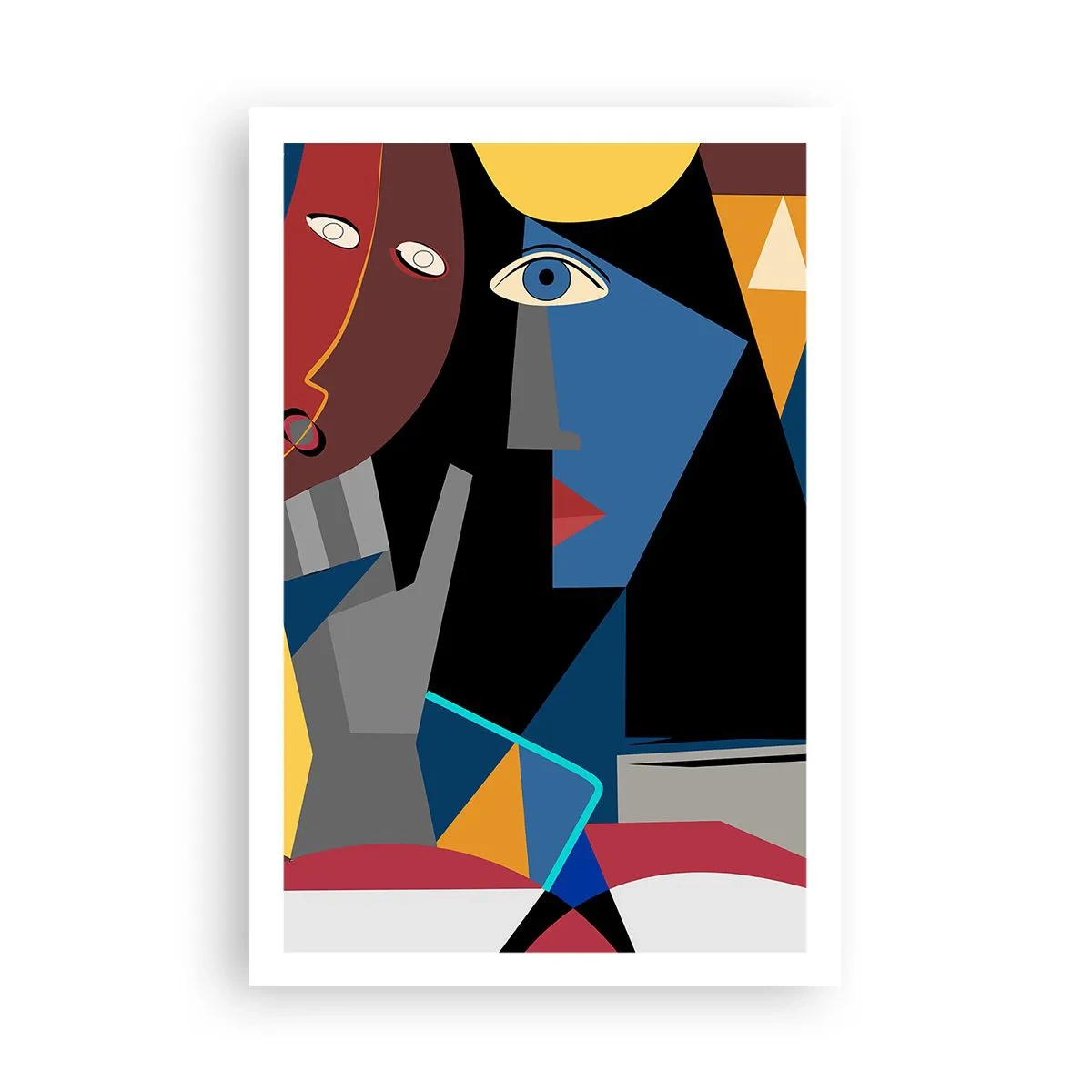 Poster - Dialogo di cubisti - 61x91 cm