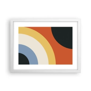 Poster in cornice bianca - Verso di se - 40x30 cm